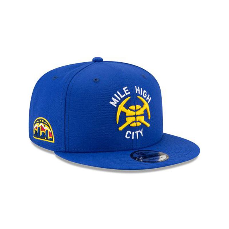 NBA Denver Nuggets Statement Edition 9Fifty Snapback (LTZ4520) - Blue New Era Caps